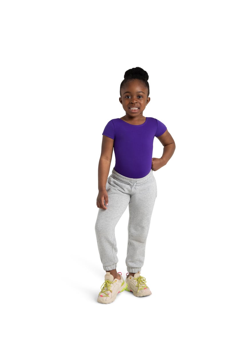 Capezio ليوتارد قصير الأكمام من كابيزيو - للفتيات، بنفسجي، كبير - Image 3